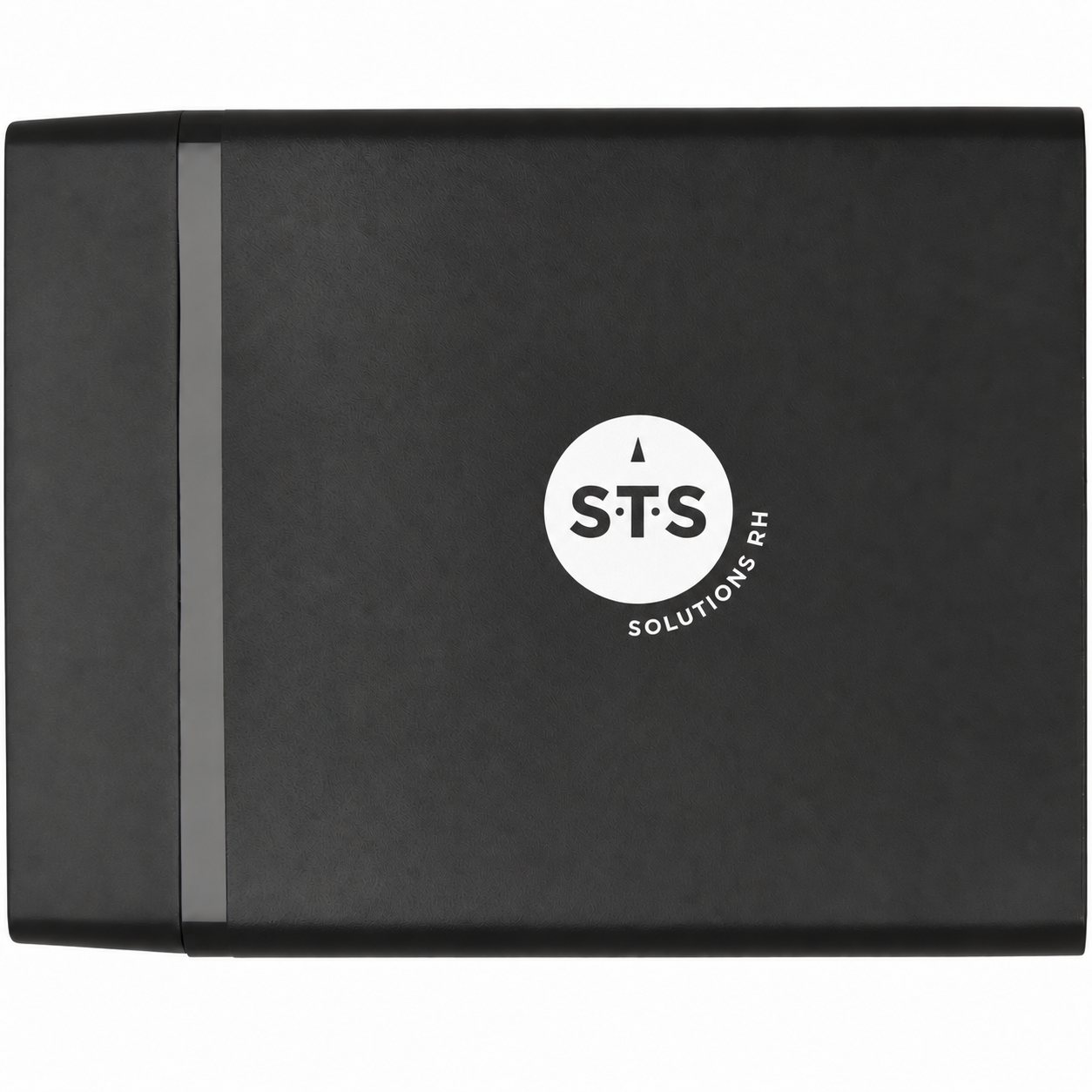 Station de recharge ADAPT avec personnalisation STS — Noir · logo blanc